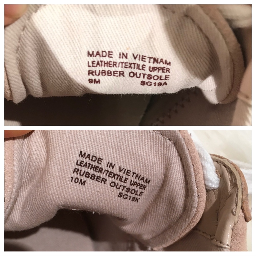NEW Michael Kors Allie Leather Trainers Rose Gold - Picture 6 of 6